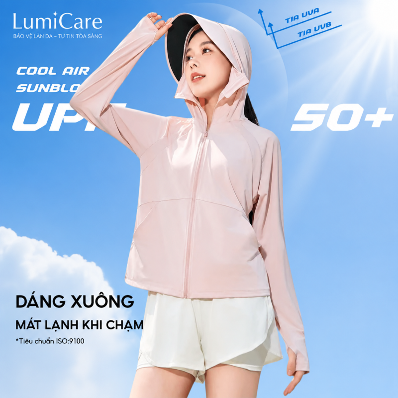 Phối đồ với áo chống nắng Lumicare